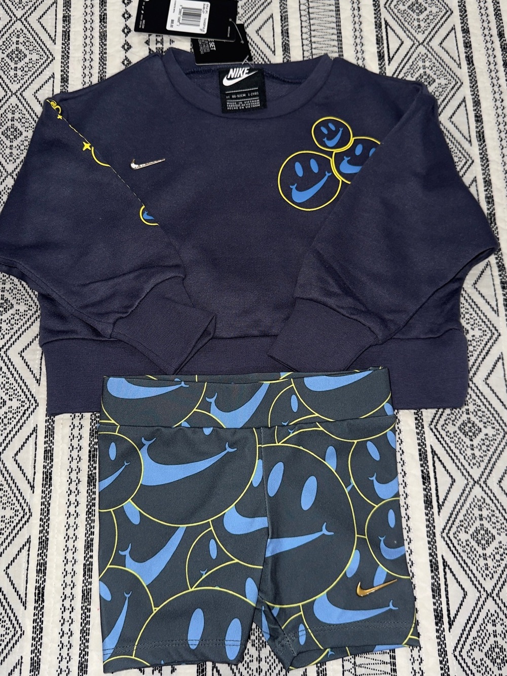 Girls Nike 2 Piece Set Thunder Blue 26J485-U27 Size 2T NWT